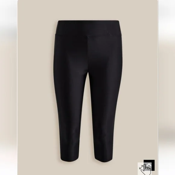 🆕️🩱3X BLACK SWIM CAPRI LEGGING - HIGH RISE & POCKETS🩱 - Picture 3 of 5